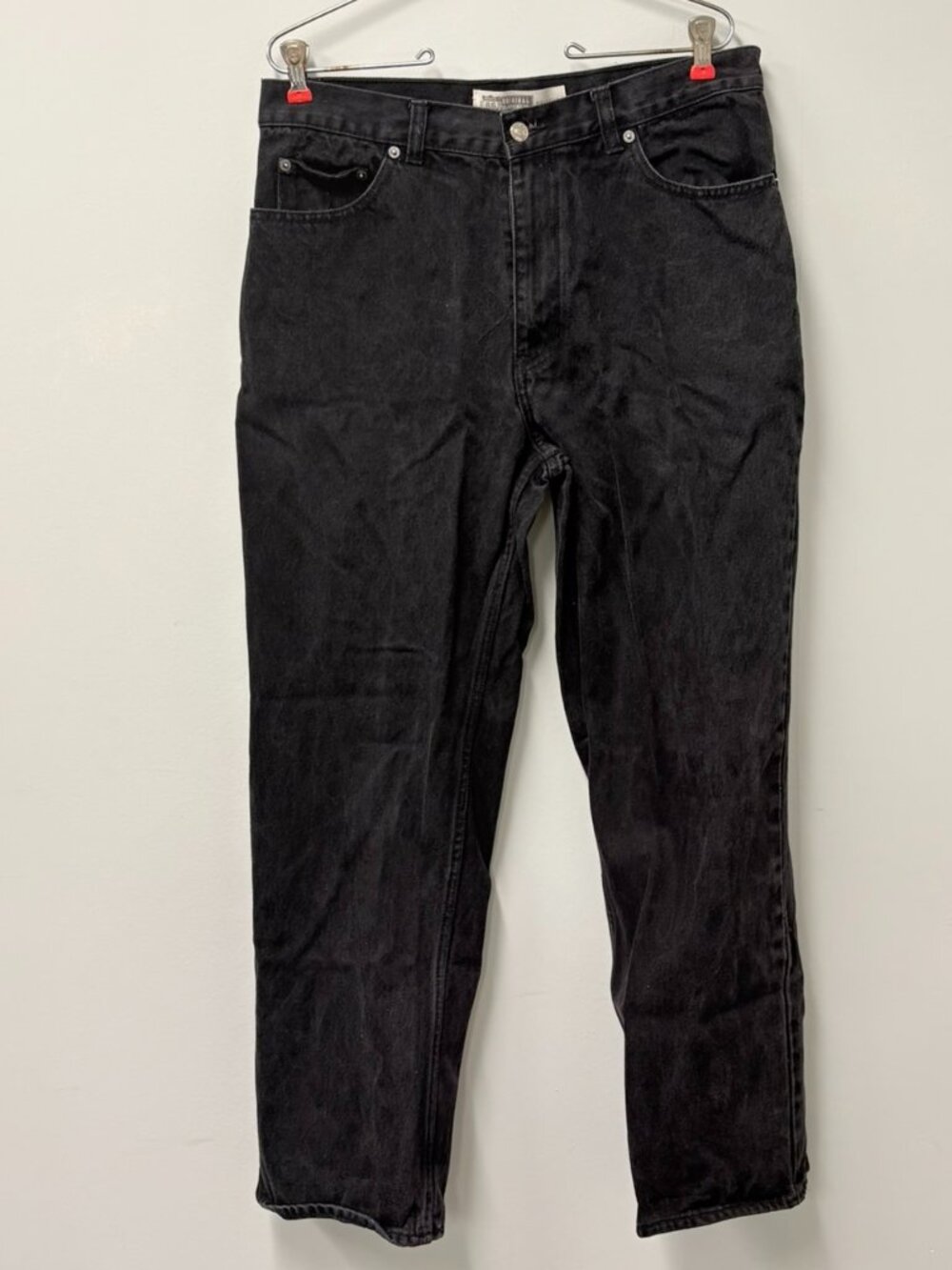 Vintage Route 66 Relaxed Fit Black Jeans Y2K Grunge Skater